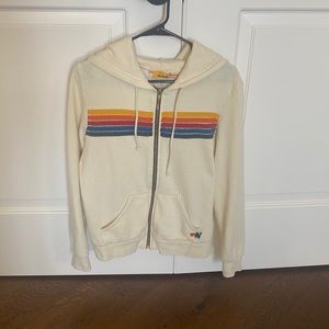 Aviator Nation 5 stripe hoodie sz Small